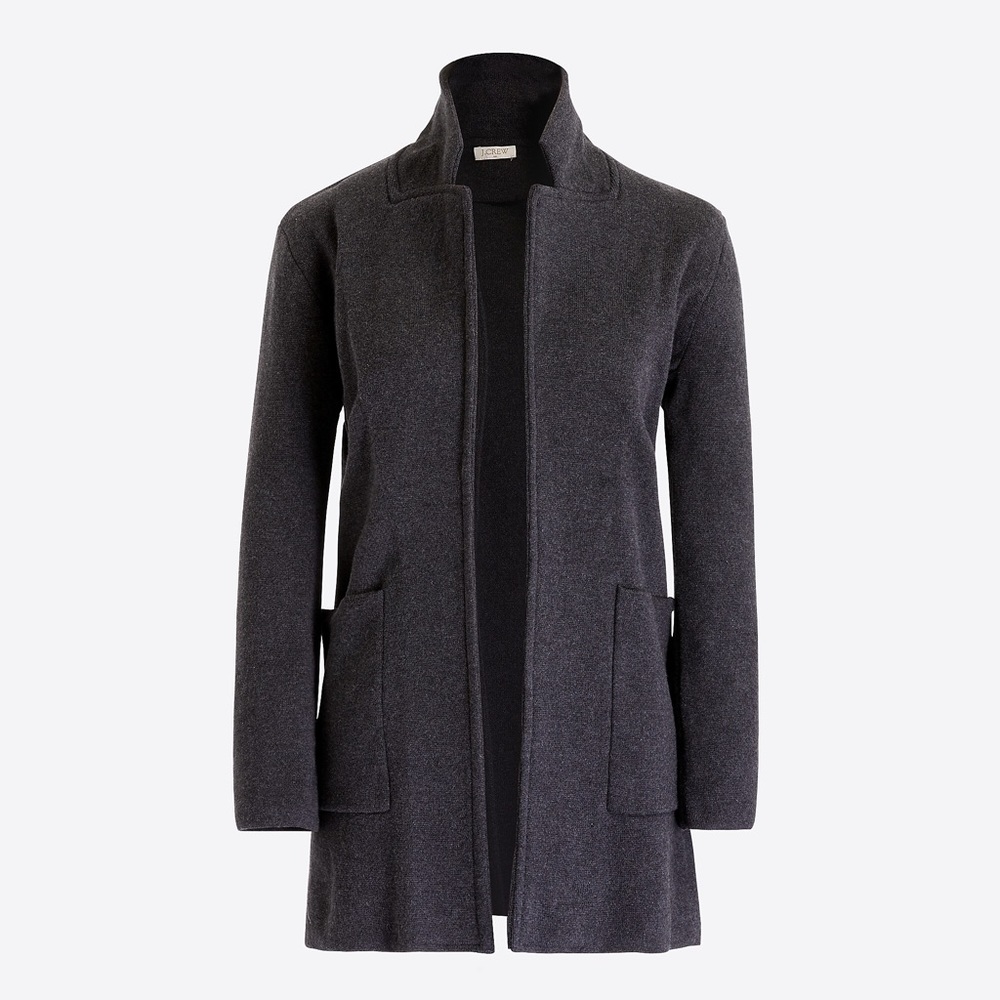 J Crew Factory Open Front Sweater Blazer